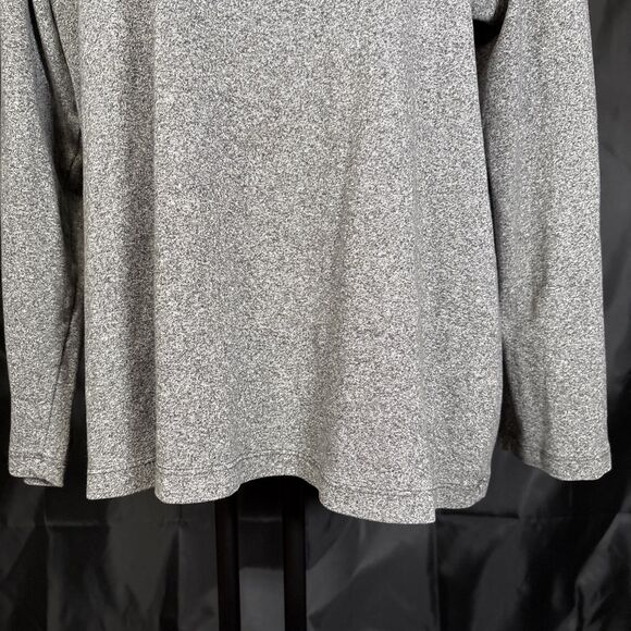 New Style & Co Women Plus Size Long Sleeve Top, Grey Heather, 2X - Picture 3 of 7